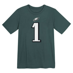Nike Jalen Hurts Philadelphia Eagles Preschool Player Name & Number T-Shirt Midnight Green