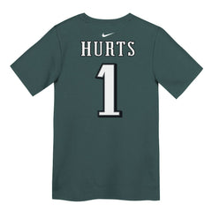 Nike Jalen Hurts Philadelphia Eagles Preschool Player Name & Number T-Shirt Midnight Green