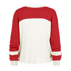 47 brand San Francisco 49ers '47 Women's Double Header Curve Toni Long Sleeve T-Shirt Cream