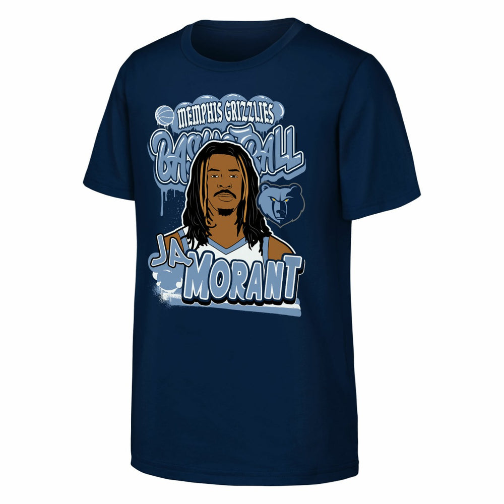 Ja Morant Memphis Grizzlies Outerstuff Youth Baller T-Shirt Navy