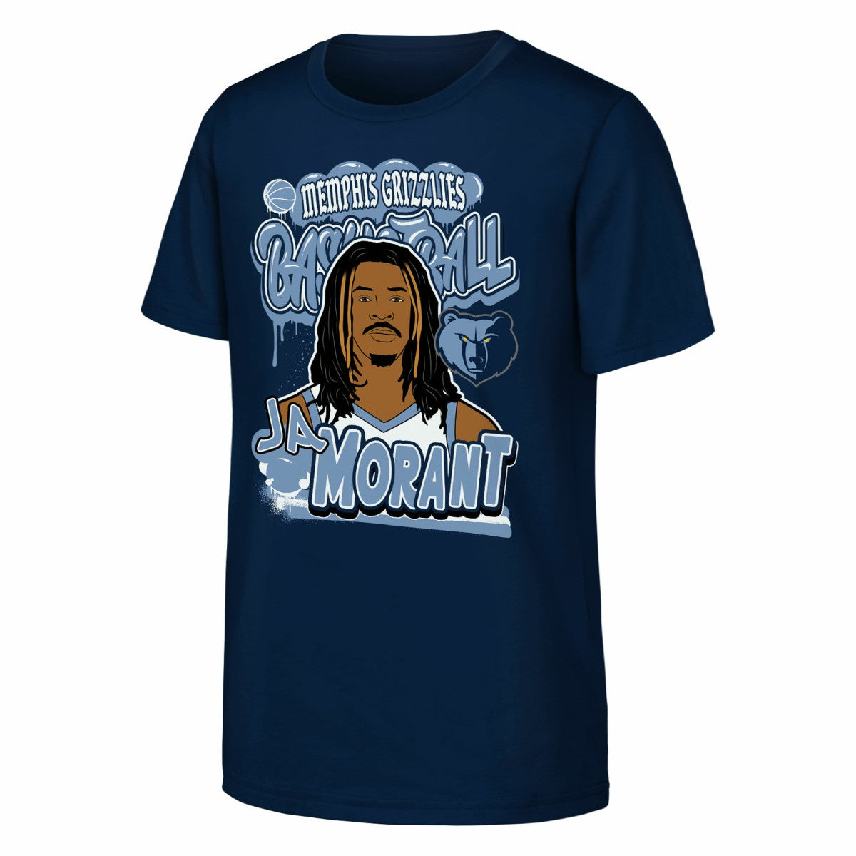 Ja Morant Memphis Grizzlies Outerstuff Youth Baller T-Shirt Navy