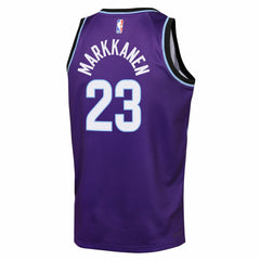 Lauri Markkanen Utah Jazz Youth Icon Edition Swingman Jersey Purple | Nike outlet