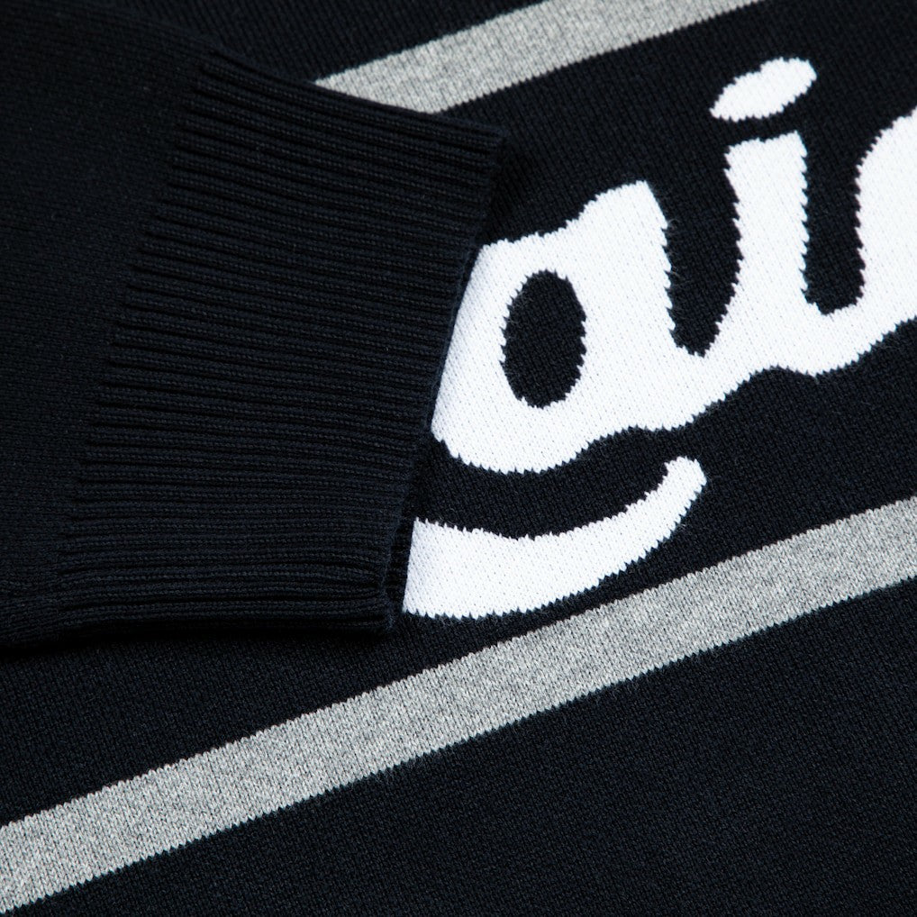 Las Vegas Raiders GOLF WANG Jacquard Pullover Sweater Black