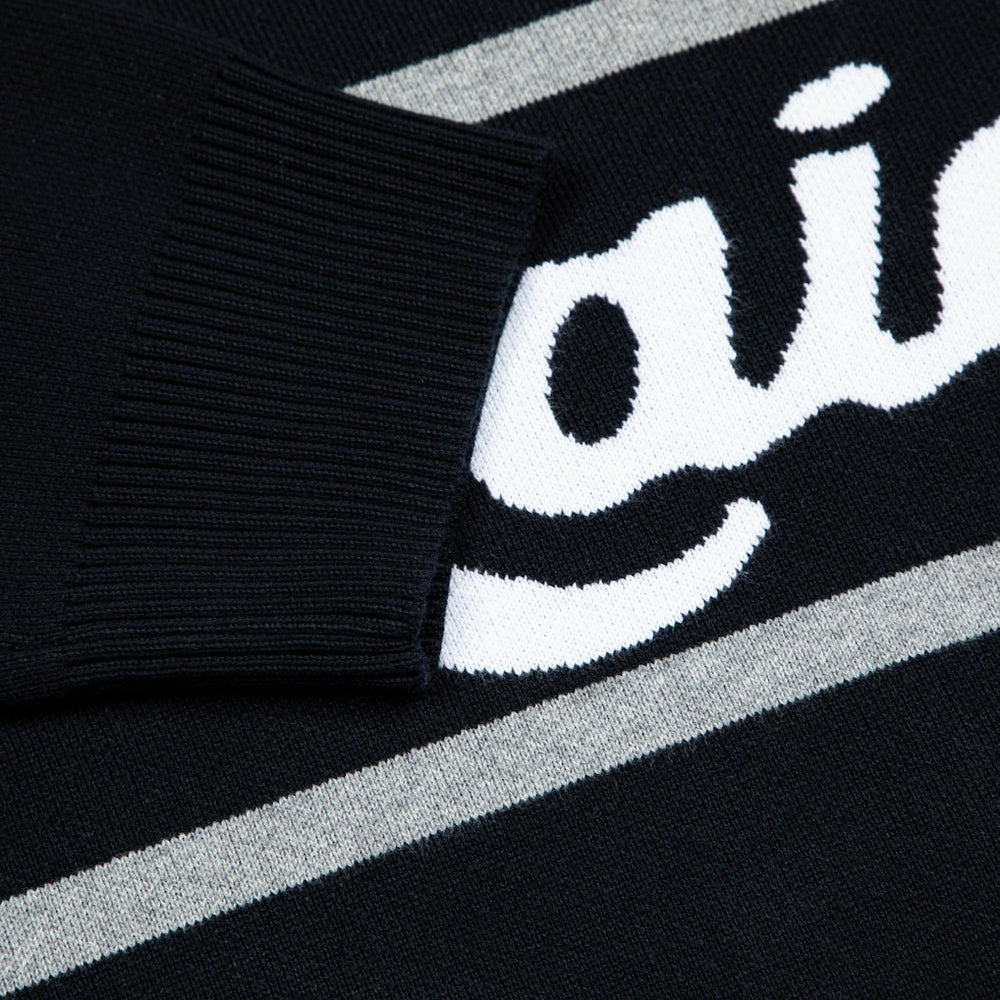 Las Vegas Raiders GOLF WANG Jacquard Pullover Sweater Black