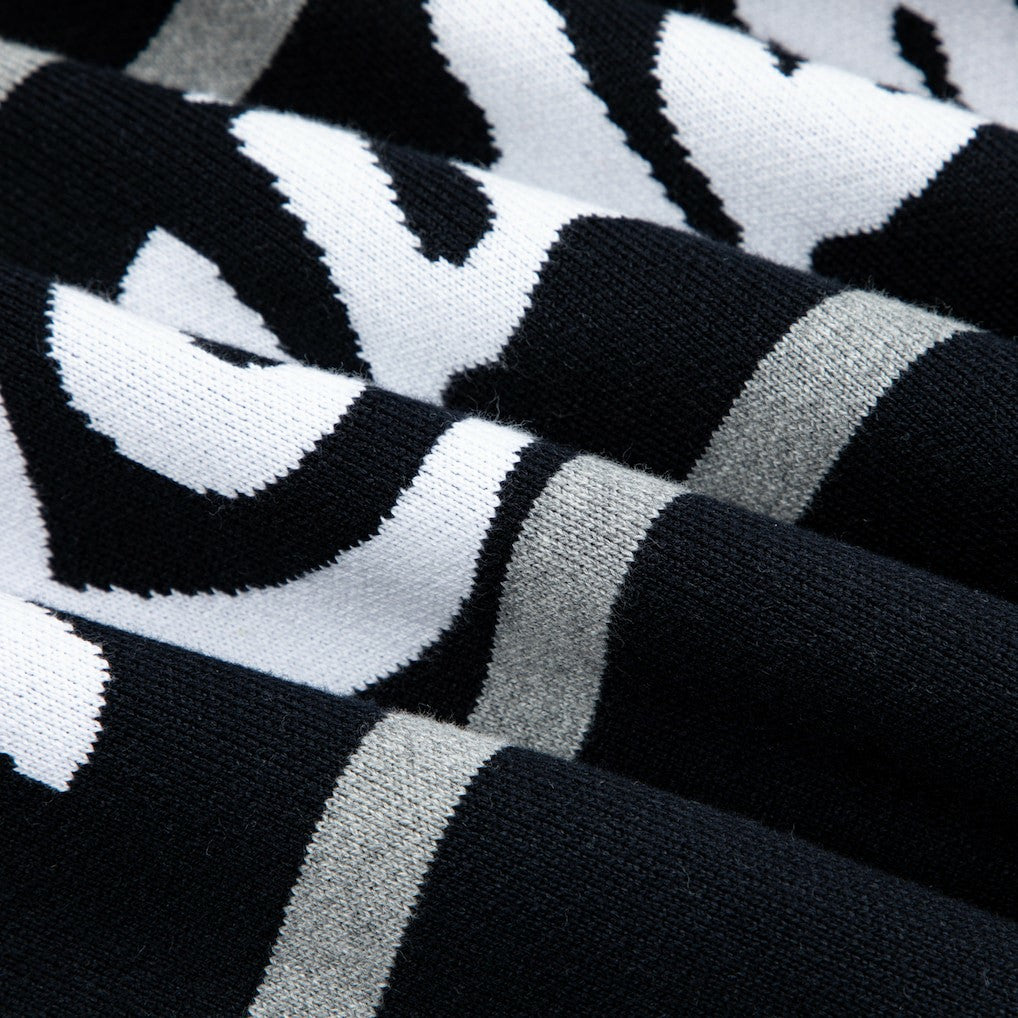 Las Vegas Raiders GOLF WANG Jacquard Pullover Sweater Black