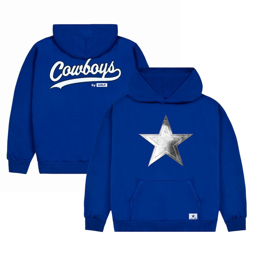 Dallas Cowboys GOLF WANG Cutout Pullover Hoodie Royal