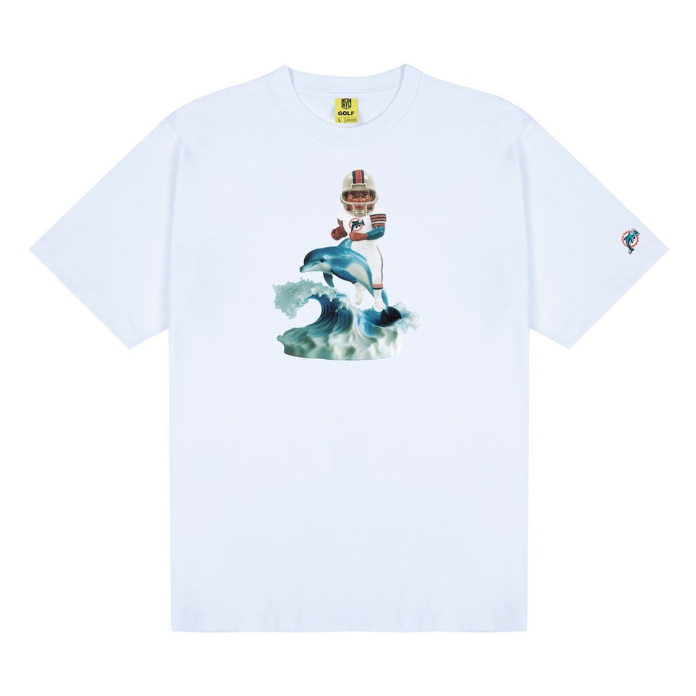 Miami Dolphins GOLF WANG Bobblehead T-Shirt White