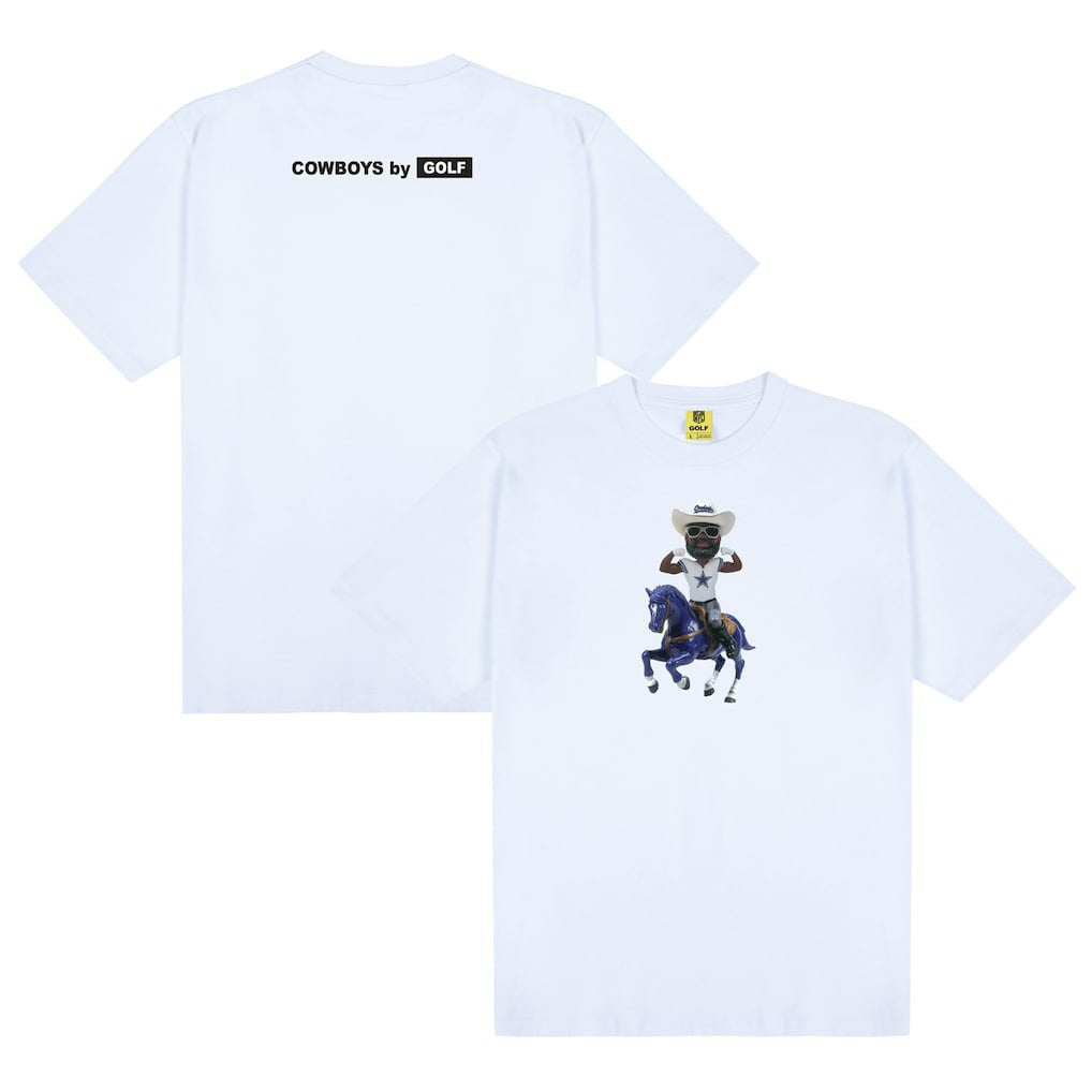 Dallas Cowboys GOLF WANG Bobblehead T-Shirt White