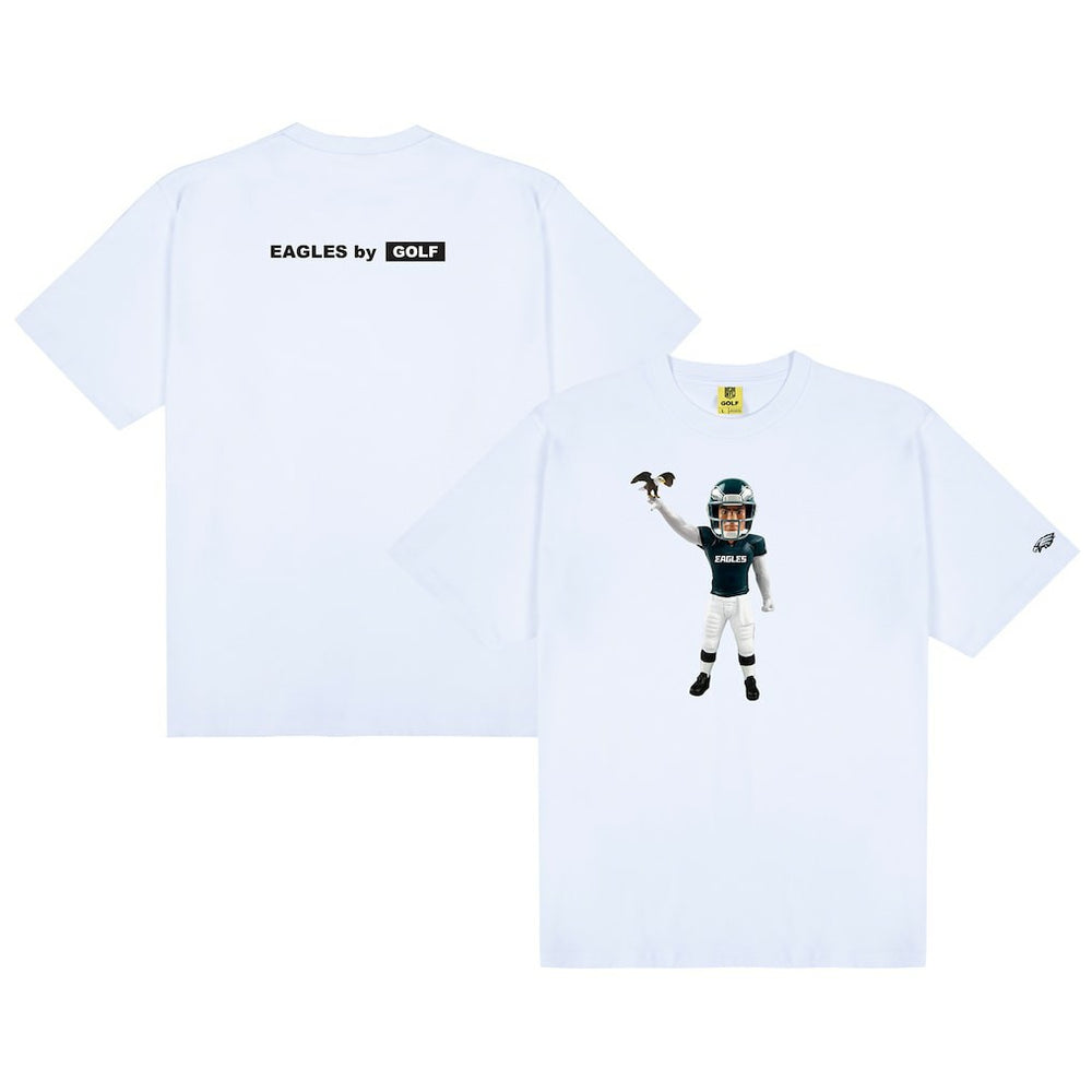 Philadelphia Eagles GOLF WANG Bobblehead T-Shirt White