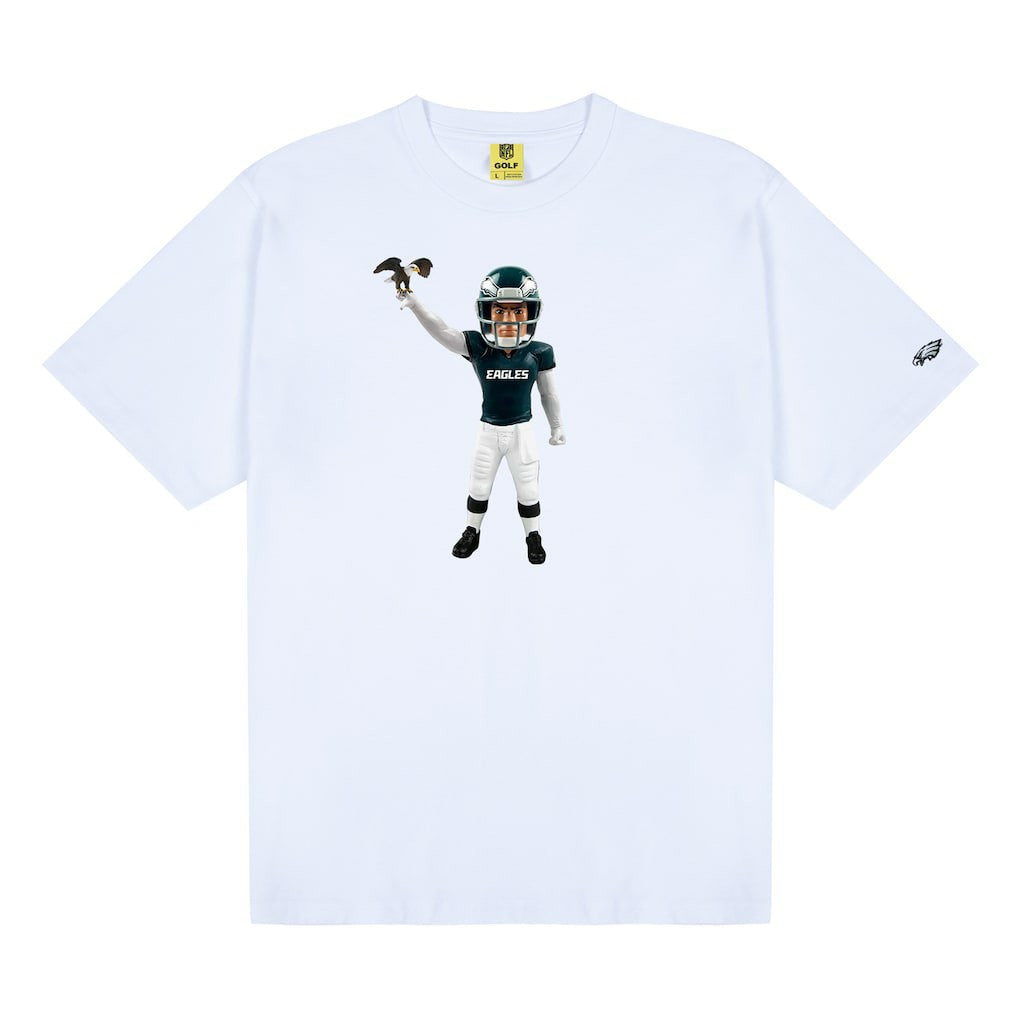 Philadelphia Eagles GOLF WANG Bobblehead T-Shirt White