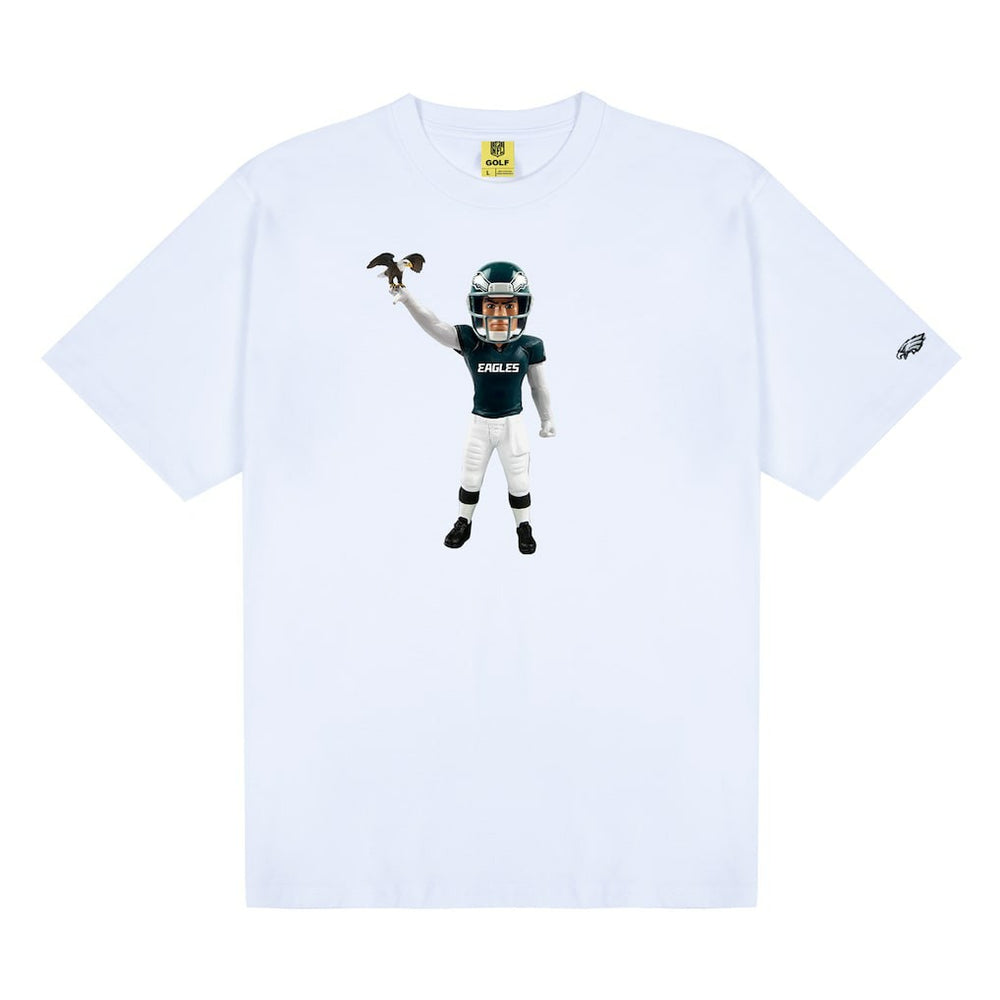 Philadelphia Eagles GOLF WANG Bobblehead T-Shirt White