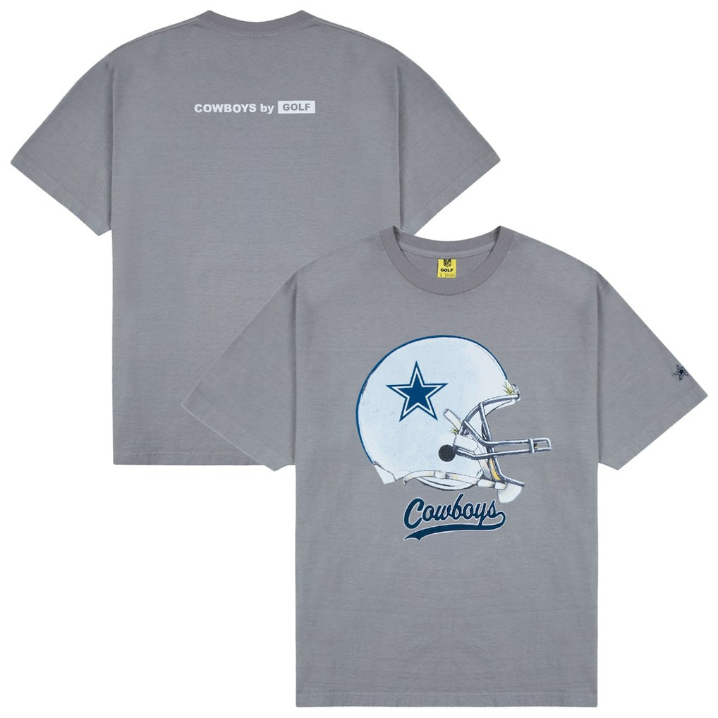 Dallas Cowboys GOLF WANG Helmet T-Shirt Silver