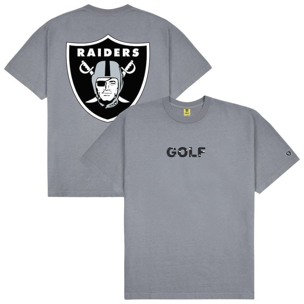 Las Vegas Raiders GOLF WANG Motto T-Shirt Silver