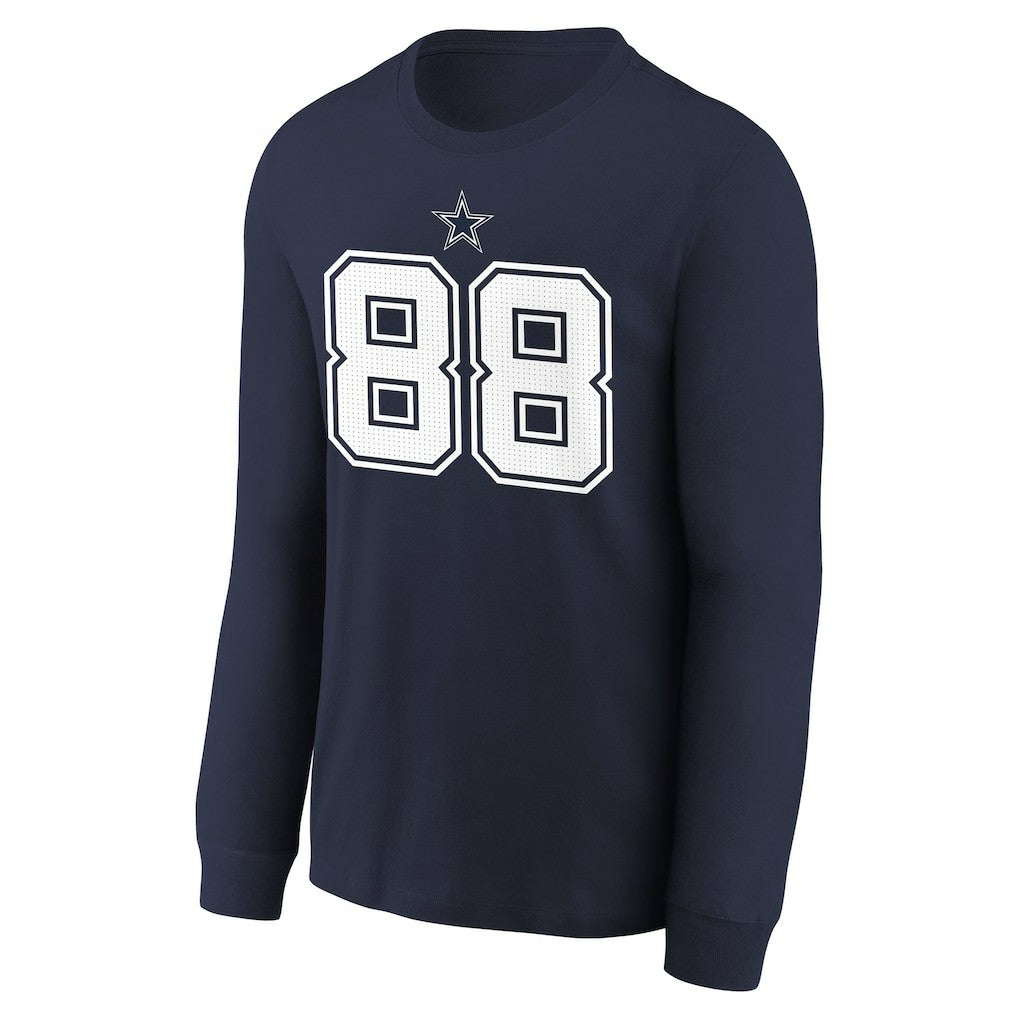 Nike CeeDee Lamb Dallas Cowboys Youth Player Name & Number Long Sleeve T-Shirt Navy