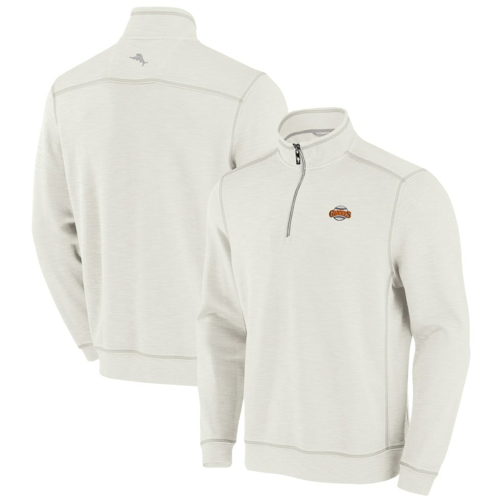 San Francisco Giants Tommy Bahama Sport Tobago Bay Tri-Blend Half-Zip Sweatshirt - Cream - MLB Online
