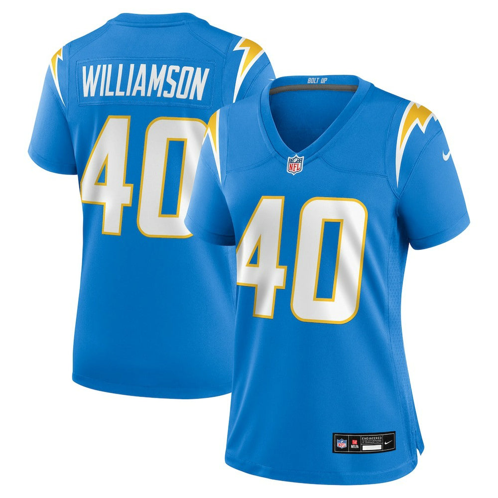Nike Kendall Williamson Los Angeles Chargers Women's Team Game Jersey Powder Blue