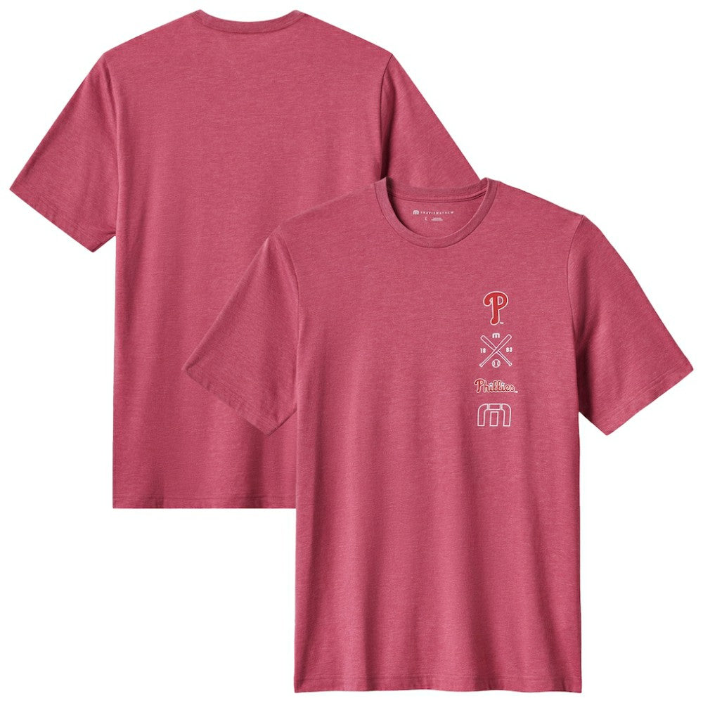 Philadelphia Phillies TravisMathew Sunset Slam 2.0 T-Shirt - Red - MLB Lifestyle