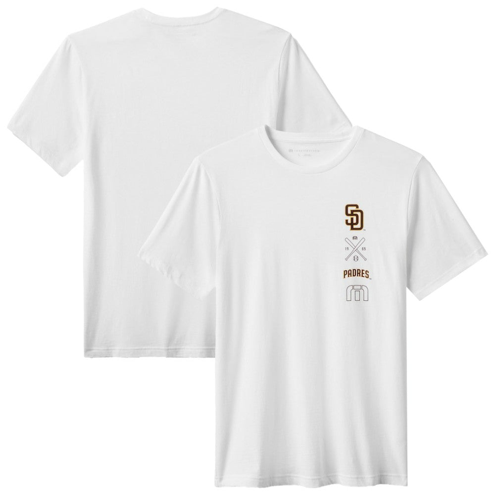 San Diego Padres TravisMathew Sunset Slam 2.0 T-Shirt - White - MLB Lifestyle