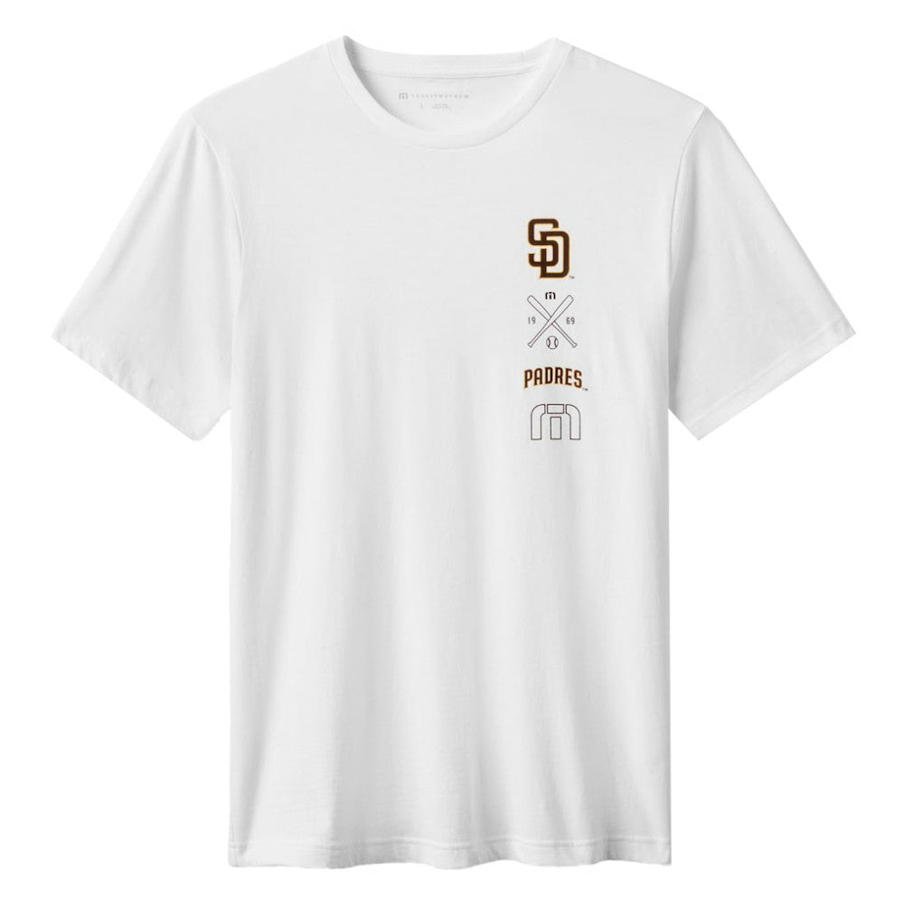 San Diego Padres TravisMathew Sunset Slam 2.0 T-Shirt - White - MLB Lifestyle