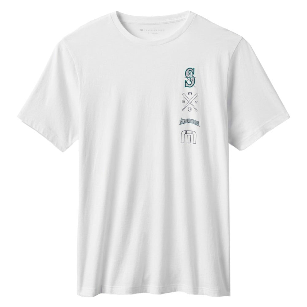 Seattle Mariners TravisMathew Sunset Slam 2.0 T-Shirt - White - MLB Sale