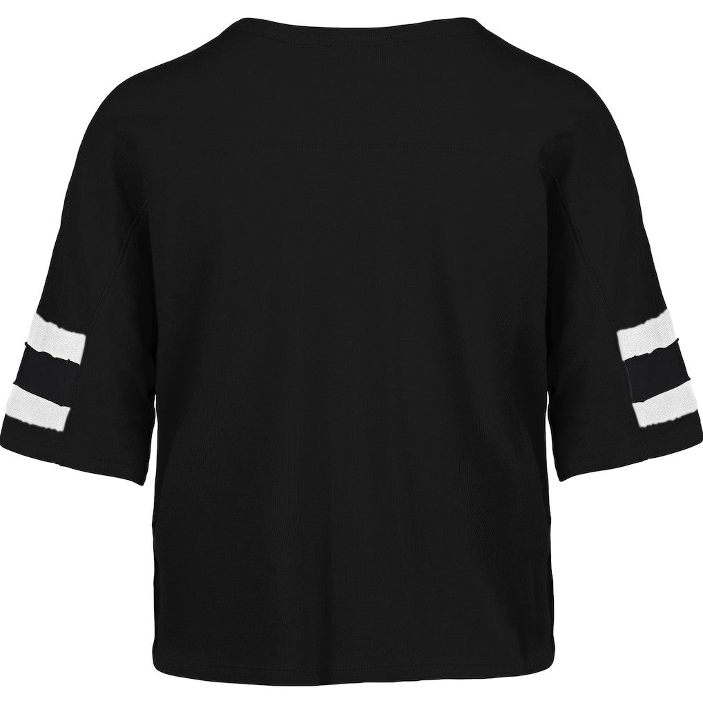 47 brand Baltimore Ravens '47 Women's Premier Scout Cropped V-Neck T-Shirt Black