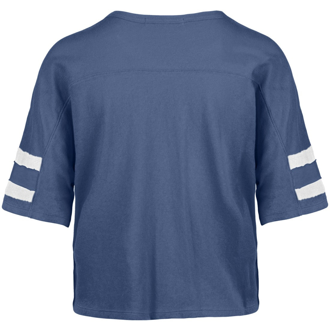 47 brand Detroit Lions '47 Women's Premier Scout Cropped V-Neck T-Shirt Blue
