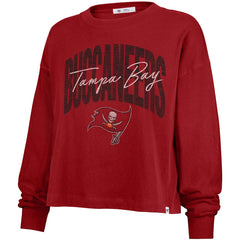 47 brand Tampa Bay Buccaneers '47 Women's Muse Sydney Long Sleeve Cropped T-Shirt Red