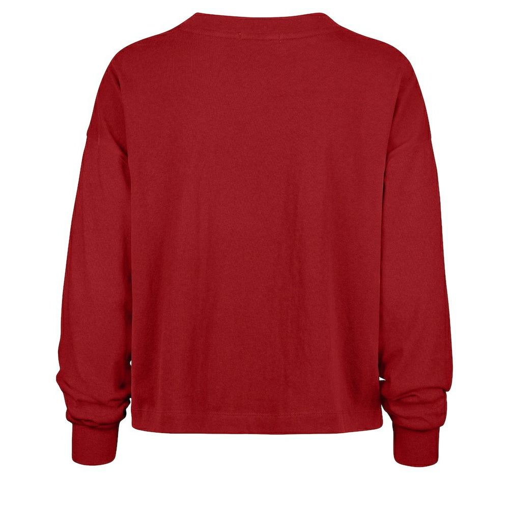 47 brand San Francisco 49ers '47 Women's Muse Sydney Long Sleeve Cropped T-Shirt Scarlet