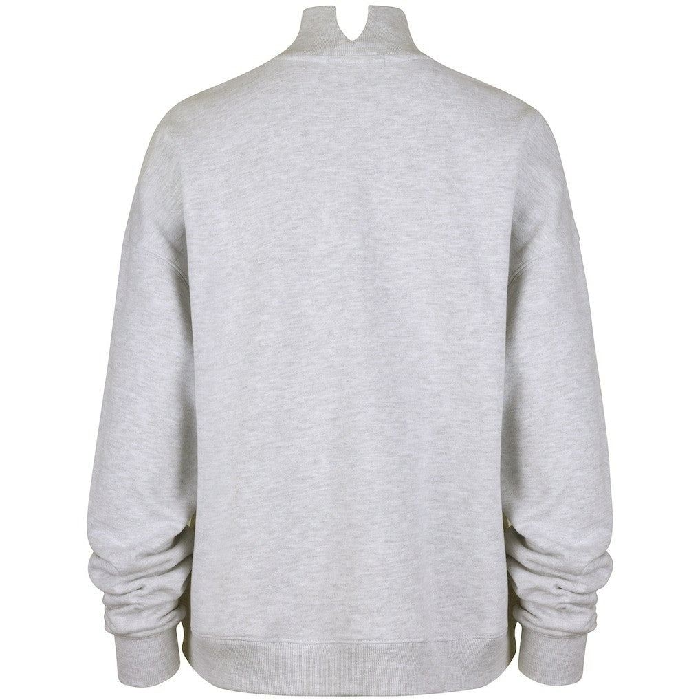 47 brand Cleveland Browns '47 Women's Vantage Mock Neck Pullover Sweatshirt Heather Gray