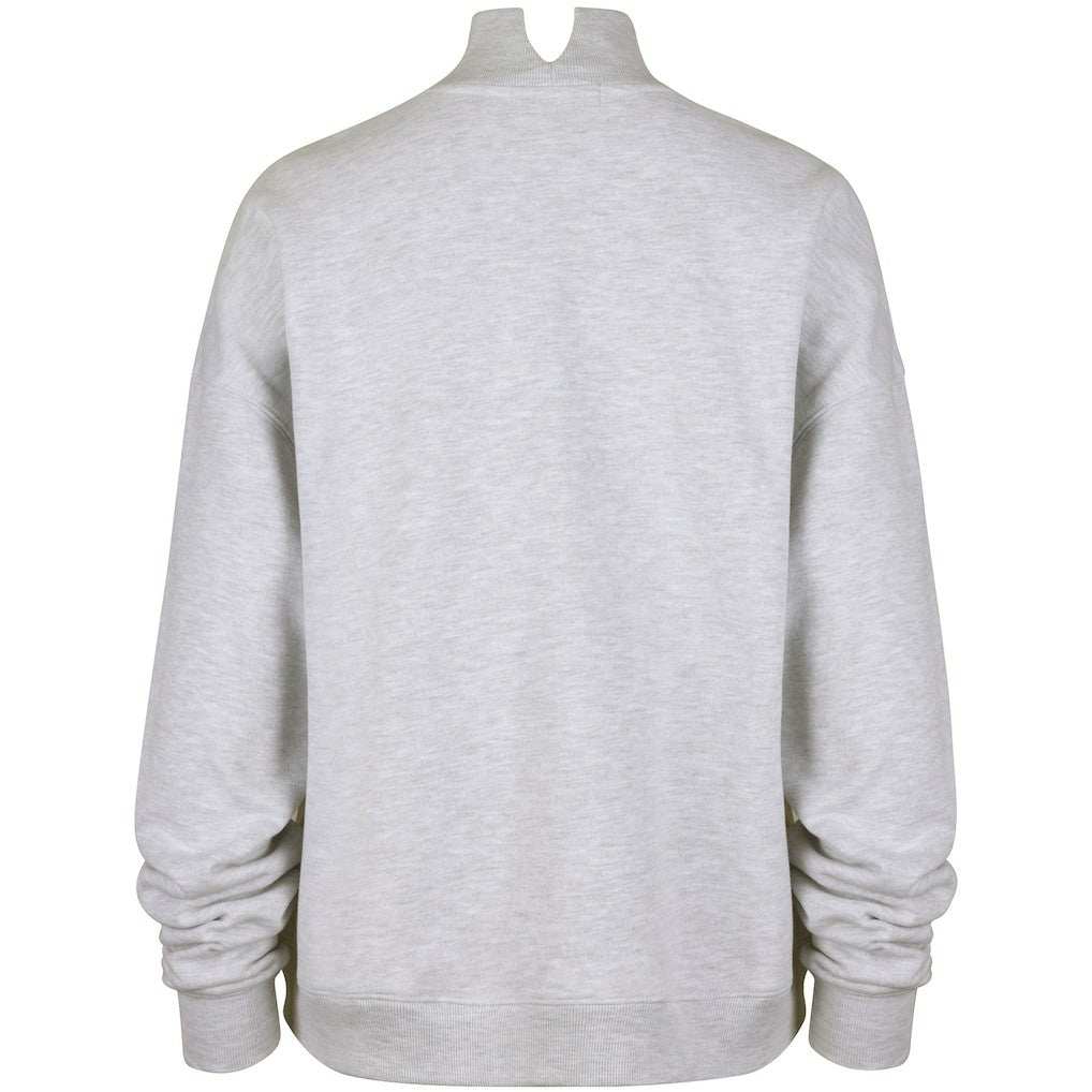 47 brand Miami Dolphins '47 Women's Vantage Mock Neck Pullover Sweatshirt Heather Gray