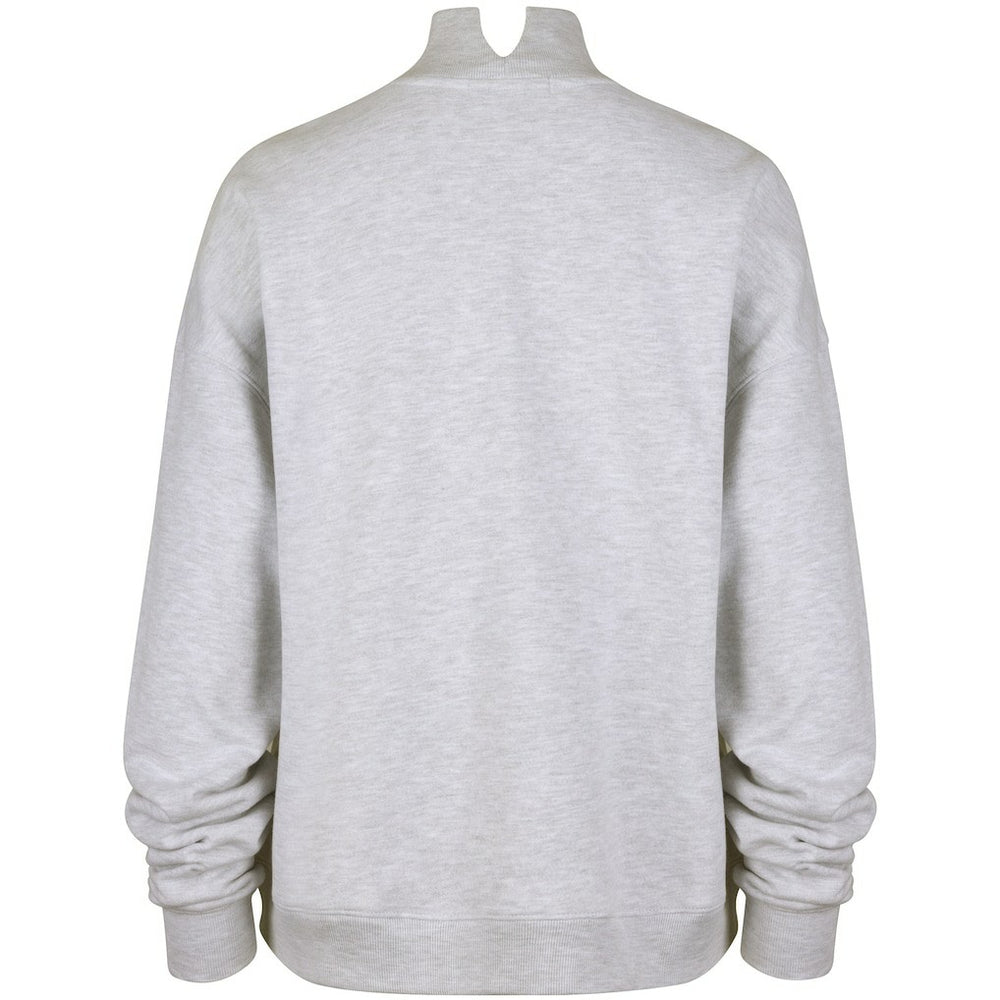 47 brand Miami Dolphins '47 Women's Vantage Mock Neck Pullover Sweatshirt Heather Gray