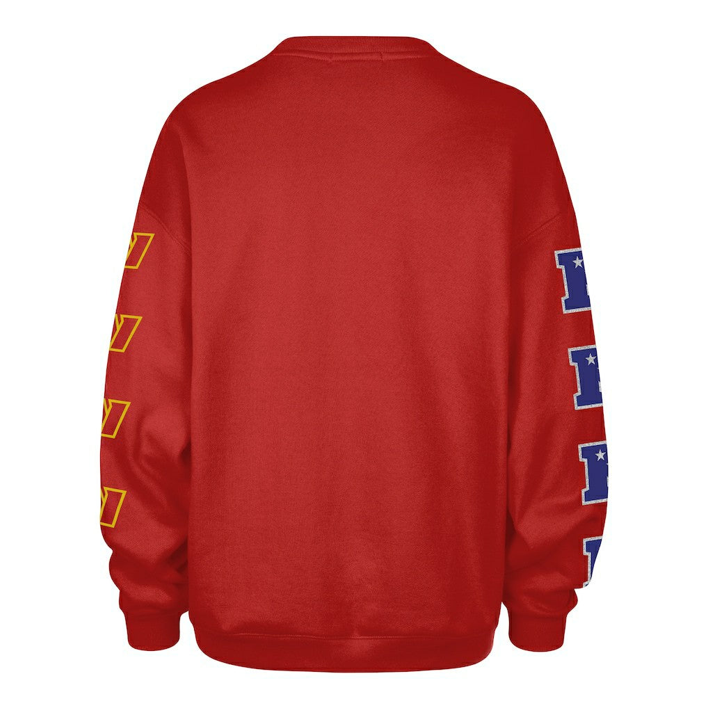 47 brand Washington Commanders '47 Women's Go Big Oversized Pullover Sweatshirt Burgundy