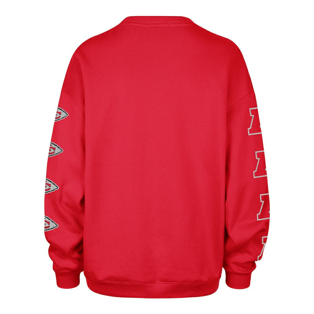 47 brand Kansas City Chiefs '47 Women's Go Big Oversized Pullover Sweatshirt Red