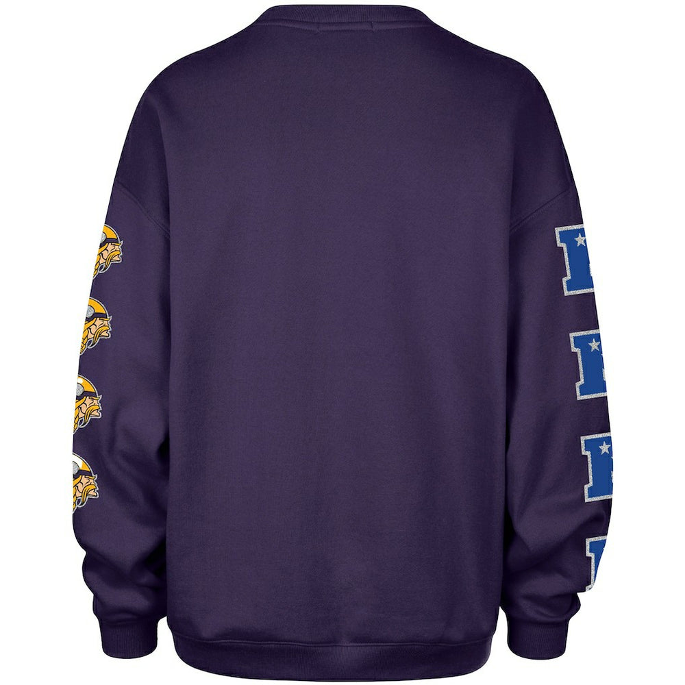 47 brand Minnesota Vikings '47 Women's Go Big Oversized Pullover Sweatshirt Purple