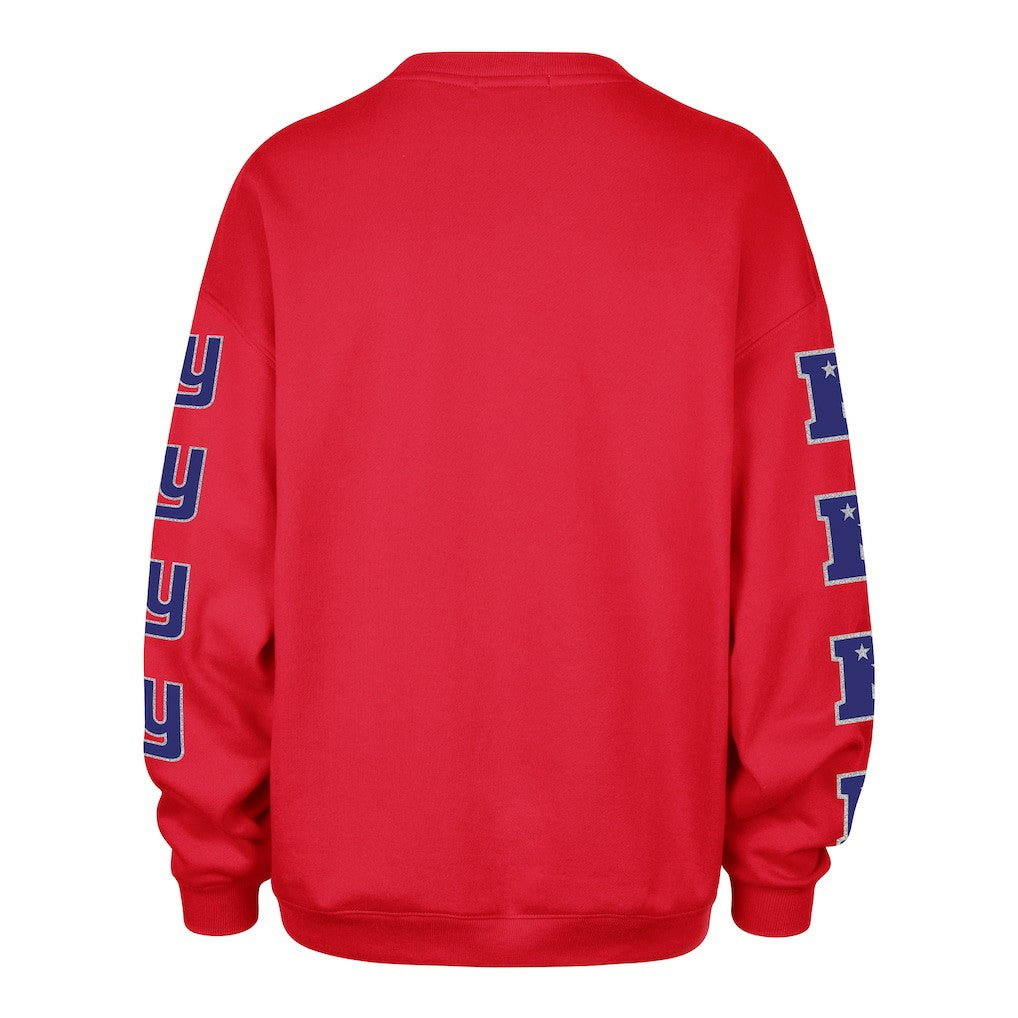 47 brand New York Giants '47 Women's Go Big Oversized Pullover Sweatshirt Red