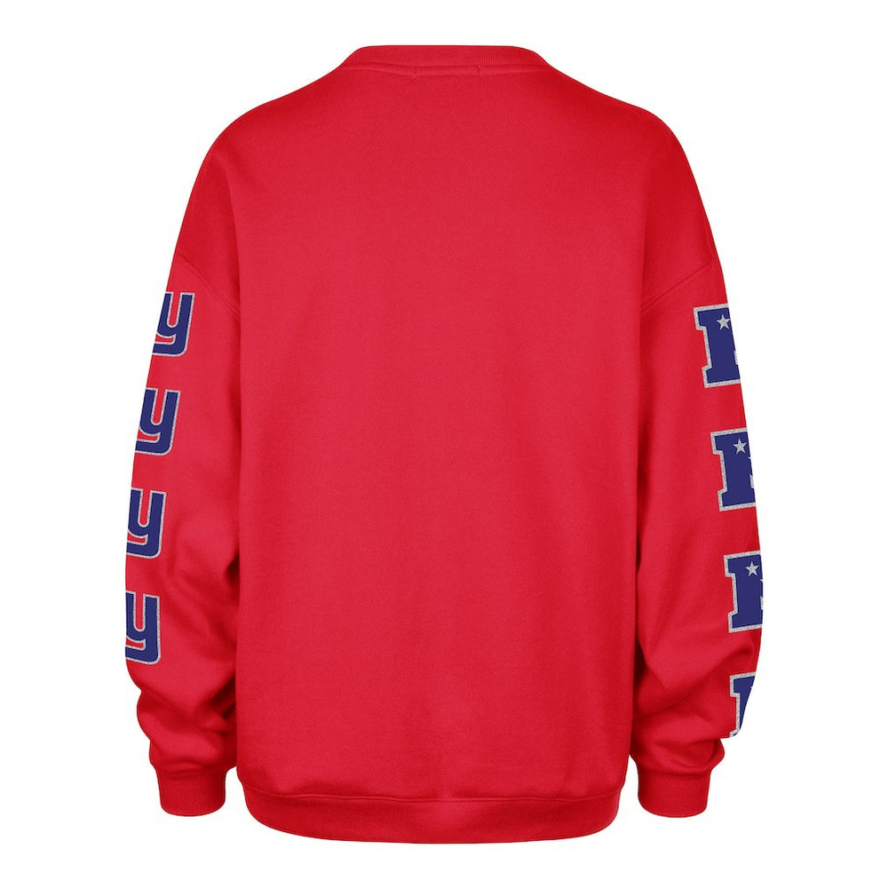 47 brand New York Giants '47 Women's Go Big Oversized Pullover Sweatshirt Red