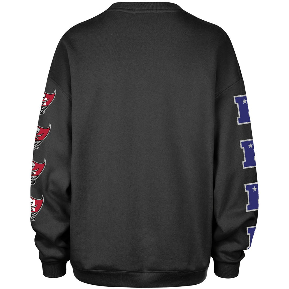 47 brand Tampa Bay Buccaneers '47 Women's Go Big Oversized Pullover Sweatshirt Charcoal