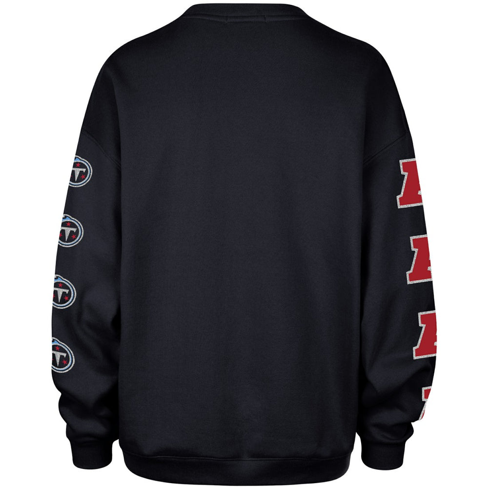 47 brand Tennessee Titans '47 Women's Go Big Oversized Pullover Sweatshirt Navy