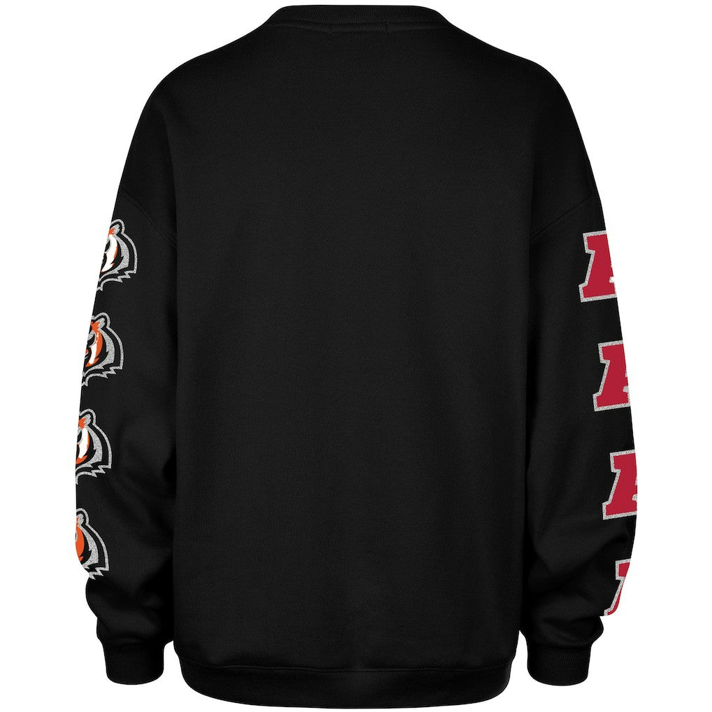 47 brand Cincinnati Bengals '47 Women's Go Big Oversized Pullover Sweatshirt Black