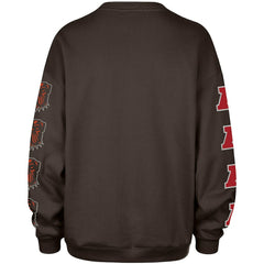 47 brand Cleveland Browns '47 Women's Go Big Oversized Pullover Sweatshirt Brown