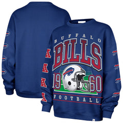 47 brand Buffalo Bills '47 Women's Go Big Oversized Pullover Sweatshirt Royal