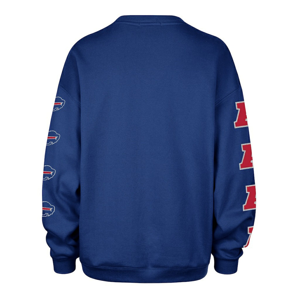 47 brand Buffalo Bills '47 Women's Go Big Oversized Pullover Sweatshirt Royal