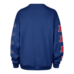 47 brand Buffalo Bills '47 Women's Go Big Oversized Pullover Sweatshirt Royal