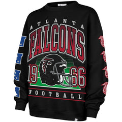 47 brand Atlanta Falcons '47 Women's Go Big Oversized Pullover Sweatshirt Black