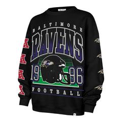 47 brand Baltimore Ravens '47 Women's Go Big Oversized Pullover Sweatshirt Black