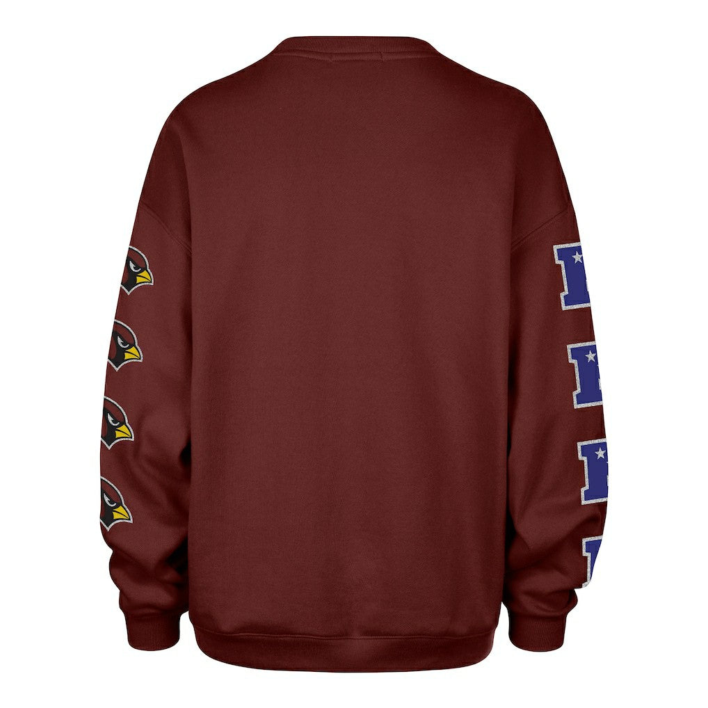 47 brand Arizona Cardinals '47 Women's Go Big Oversized Pullover Sweatshirt Cardinal