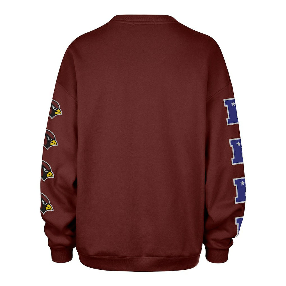 47 brand Arizona Cardinals '47 Women's Go Big Oversized Pullover Sweatshirt Cardinal