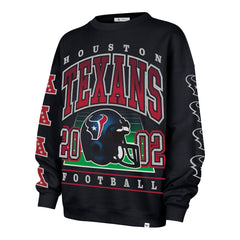 47 brand Houston Texans '47 Women's Go Big Oversized Pullover Sweatshirt Navy