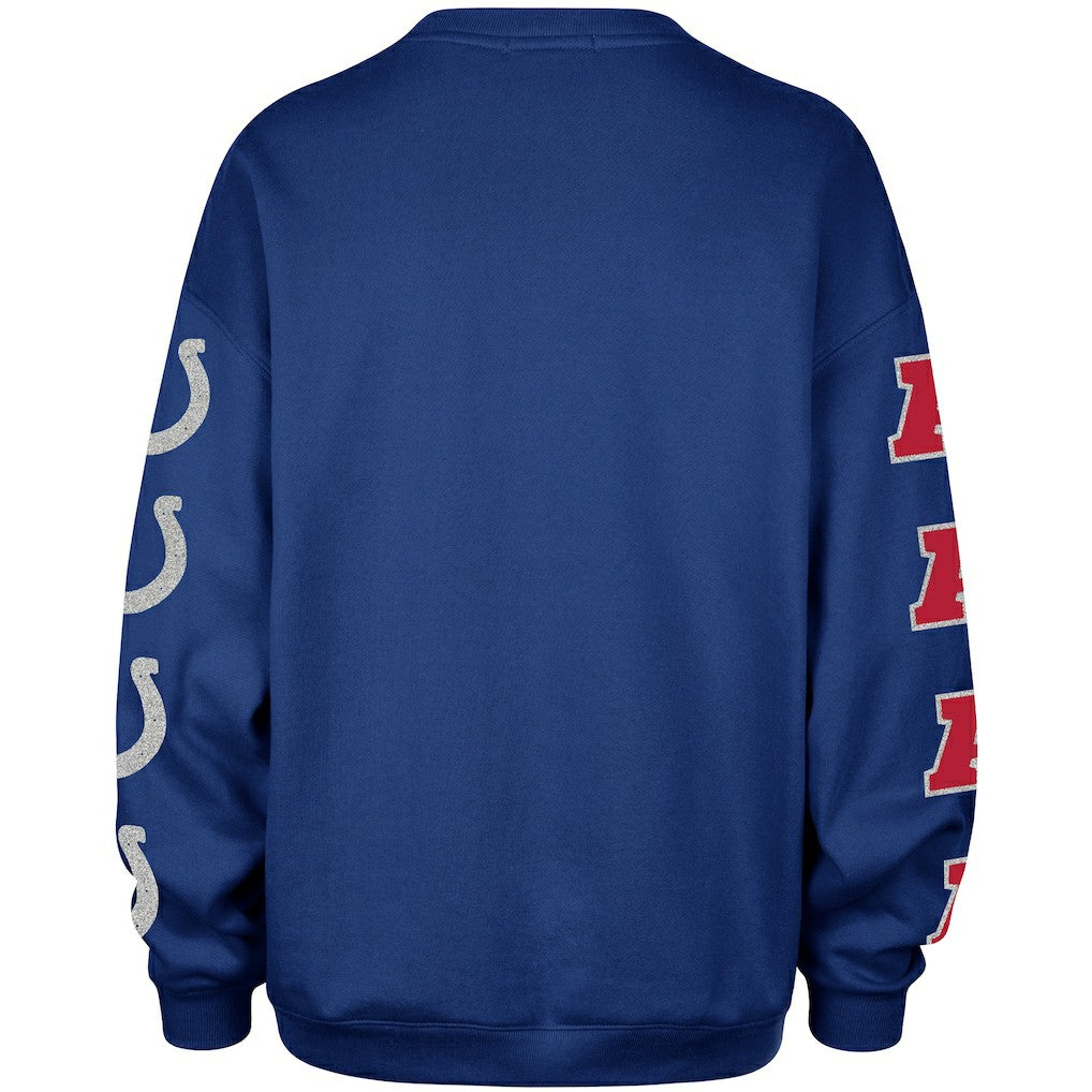 47 brand Indianapolis Colts '47 Women's Go Big Oversized Pullover Sweatshirt Royal