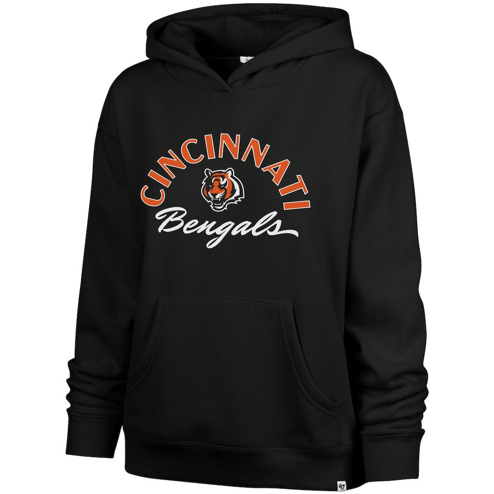 47 brand Cincinnati Bengals '47 Women's Whirlwind Naomi Pullover Hoodie Black